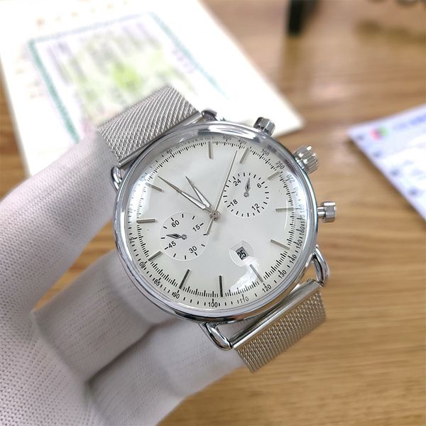 masculino 45 mm military sports style large men's watch 2023 luxury fashion designer black dial unique steel mesh large men's watc, Slivery;brown
masculino 45 mm military sports style large men's watch 2023 luxury fashion designer black dial unique steel mesh large men's watc, Slivery;brown