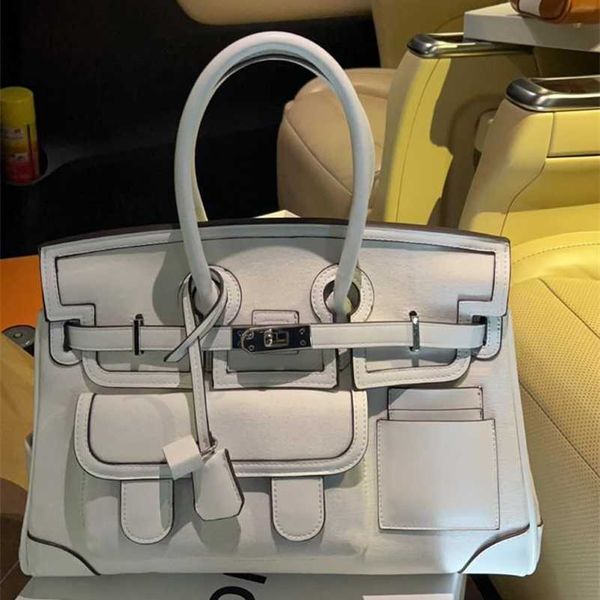 cargo birkins handbag designer h bag white mamba full manual sewing casual canvas bag women's black silver buckle
cargo birkins handbag designer h bag white mamba full manual sewing casual canvas bag women's black silver buckle