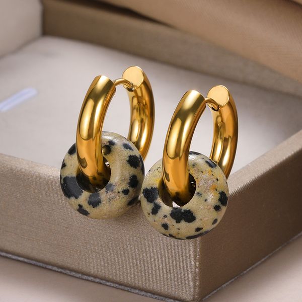 stud white natural stone donut chunky hoop earring for women round beads hanging earrings travel party jewelry gift 230802, Golden;silver
stud white natural stone donut chunky hoop earring for women round beads hanging earrings travel party jewelry gift 230802, Golden;silver
