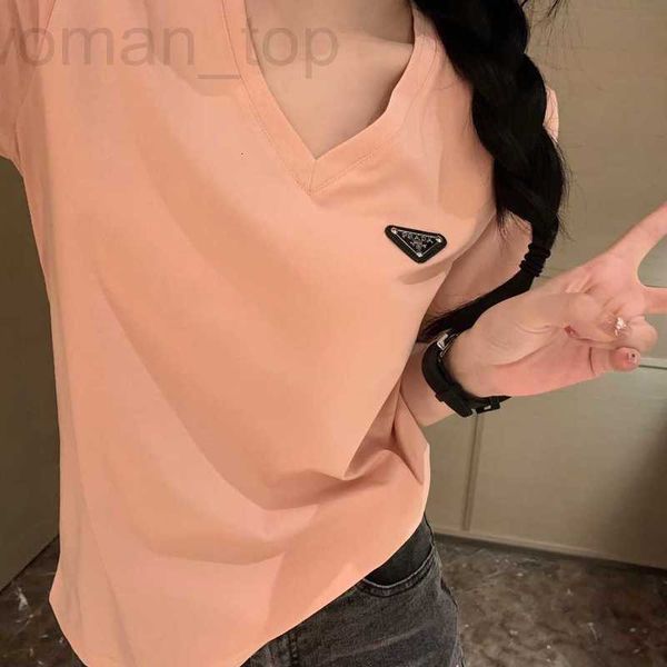 women's t-shirt designer p family 23 spring/summer new letter classic triangle short sleeve t-shirt casual fashion versatile round neck, White
women's t-shirt designer p family 23 spring/summer new letter classic triangle short sleeve t-shirt casual fashion versatile round neck, White