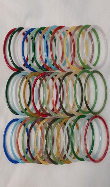 58mm candy color glass thin bangle charm bracelets fashion jewelry for kids girl party club decor accessories7833452, Black
58mm candy color glass thin bangle charm bracelets fashion jewelry for kids girl party club decor accessories7833452, Black