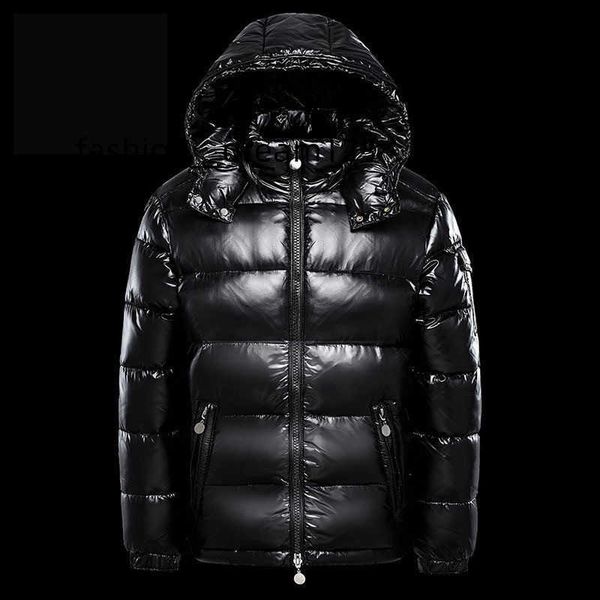 men's designer jacket winter windproof thermal women's down jacket shiny material couple mannequin hooded coat, Black;brown
men's designer jacket winter windproof thermal women's down jacket shiny material couple mannequin hooded coat, Black;brown