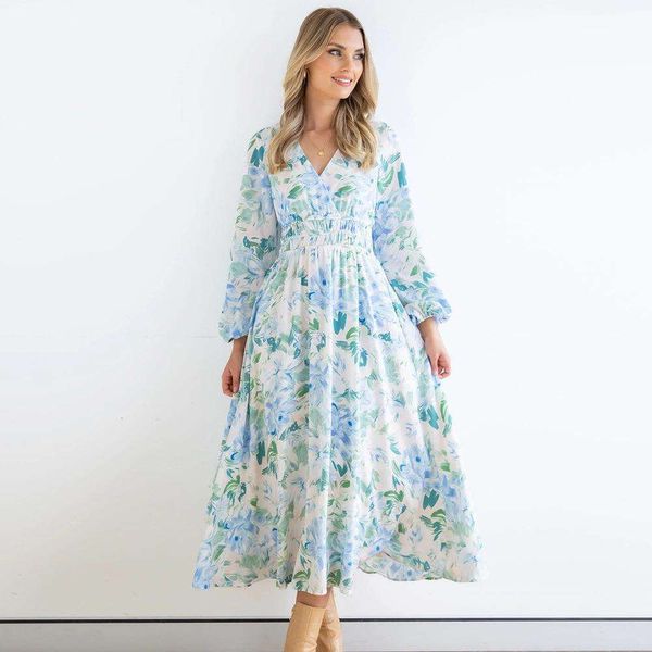 autumn v neck long sleeved elegant dress for women, Black;gray 
autumn v neck long sleeved elegant dress for women, Black;gray