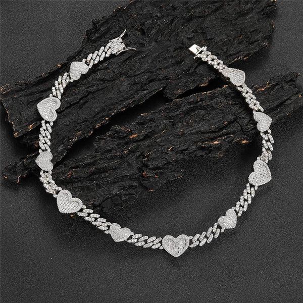 hip hop love cuban chain temperament design heart necklace clavicle chain couple jewelry gift, Silver
hip hop love cuban chain temperament design heart necklace clavicle chain couple jewelry gift, Silver