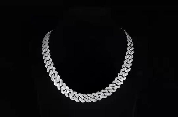 chains zhanhao customized pave moissanite diamond 18inch 135mm width hip hop men cuban link chain necklace1254825, Silver
chains zhanhao customized pave moissanite diamond 18inch 135mm width hip hop men cuban link chain necklace1254825, Silver