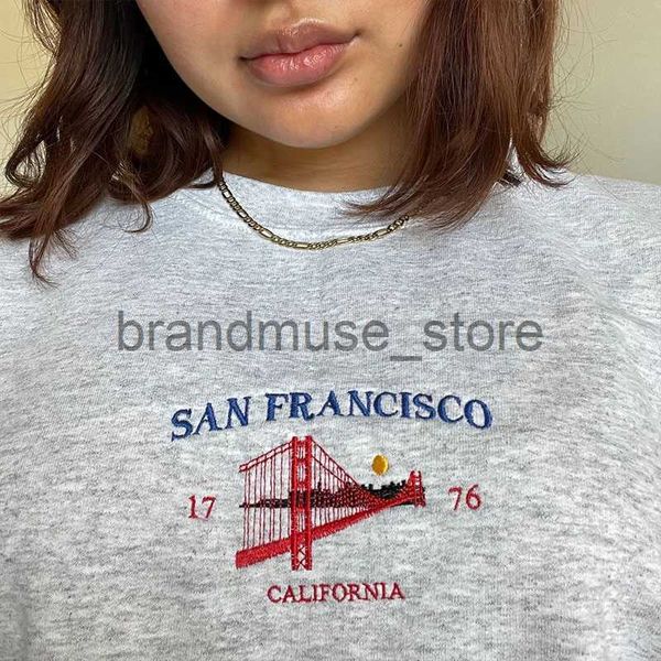 womens hoodies sweatshirts san francisco golden gate bridge vintage embroidered gray autumn pullovers long sleeve cotton thick casual sweats, Black
womens hoodies sweatshirts san francisco golden gate bridge vintage embroidered gray autumn pullovers long sleeve cotton thick casual sweats, Black