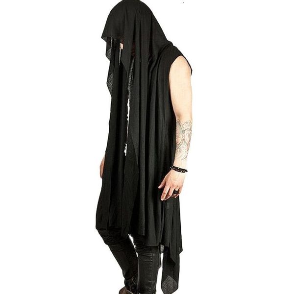 men's vests nightclub men hip hop punk long vest linen sleeveless shirt cape man gothic style streetwear vest singer stage cardigan cos, Black;white
men's vests nightclub men hip hop punk long vest linen sleeveless shirt cape man gothic style streetwear vest singer stage cardigan cos, Black;white