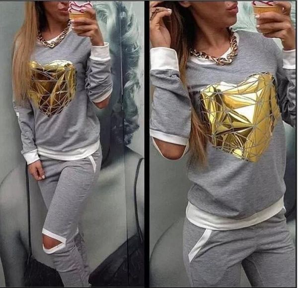 women 039s sets spring tracksuit clothing hoodies golden heart suit costumes set sweatshirt pants women039s tracksuits1523055, Gray
women 039s sets spring tracksuit clothing hoodies golden heart suit costumes set sweatshirt pants women039s tracksuits1523055, Gray