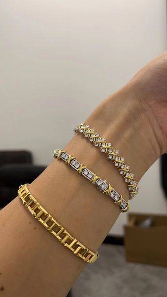 18k gold bracelets for women trendy necklace cross diamonds designer couple fashion wedding party valentine silver gift engaged set daily wo, Golden;silver
18k gold bracelets for women trendy necklace cross diamonds designer couple fashion wedding party valentine silver gift engaged set daily wo, Golden;silver