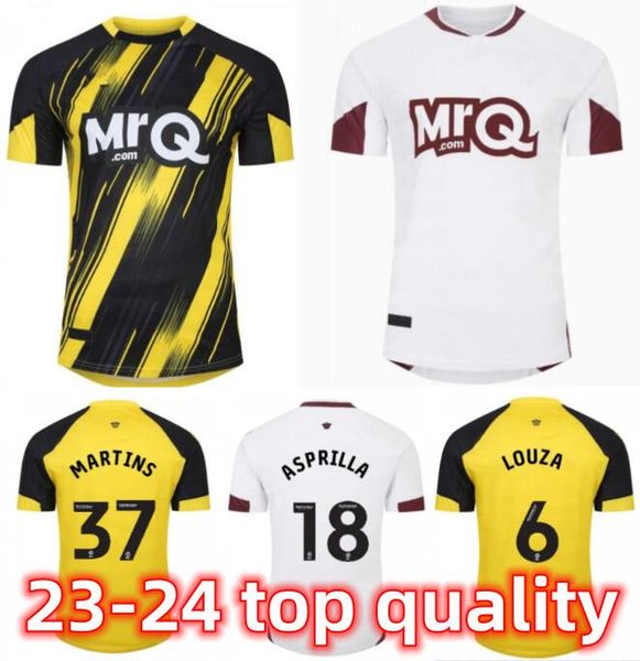 2023/24 watfords soccer jerseys football shirts men kids kit sarr kone martins kalu louza asprilla porteous kayembe home away yellow black 6, Black;yellow
2023/24 watfords soccer jerseys football shirts men kids kit sarr kone martins kalu louza asprilla porteous kayembe home away yellow black 6, Black;yellow