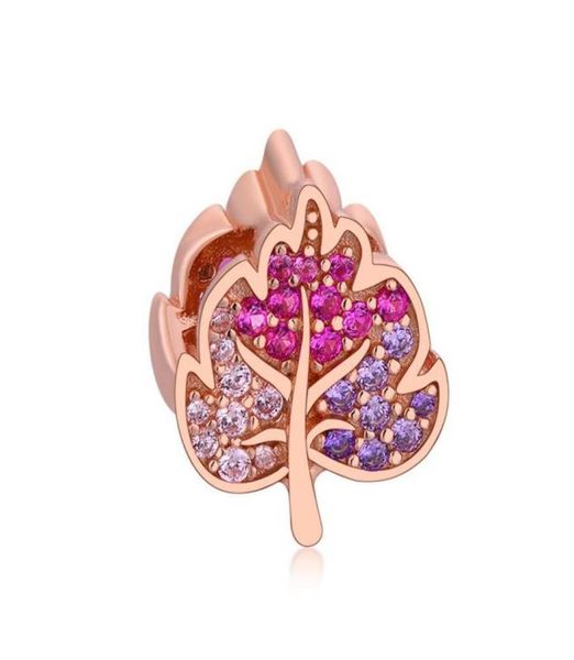 925 sterling silver rose gold pave leaf charm fit original charms bracelet berloque women diy jewelry making270y4060703, Black
925 sterling silver rose gold pave leaf charm fit original charms bracelet berloque women diy jewelry making270y4060703, Black