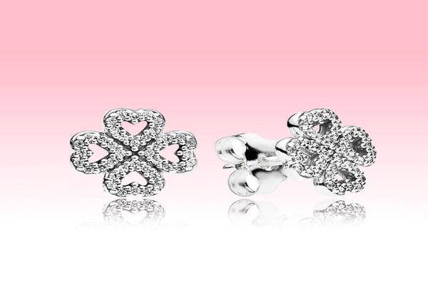 lucky clover stud earring 925 sterling silver women wedding jewelry with original box for cz diamond earrings set6575830, Golden;silver
lucky clover stud earring 925 sterling silver women wedding jewelry with original box for cz diamond earrings set6575830, Golden;silver