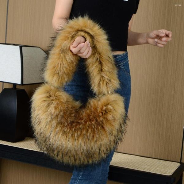 luxury fluffy plush shoulder bag heart shaped faux fur for women handbag designer brands soft hobo winter tote purses
luxury fluffy plush shoulder bag heart shaped faux fur for women handbag designer brands soft hobo winter tote purses