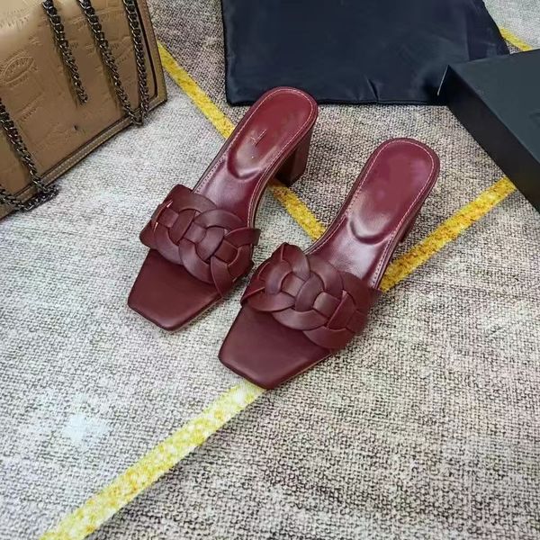luxury leather tribute sandals slipper weave shoes women pop heels summer lady pumps dress gladiator designer sandalias 35-43, Black
luxury leather tribute sandals slipper weave shoes women pop heels summer lady pumps dress gladiator designer sandalias 35-43, Black