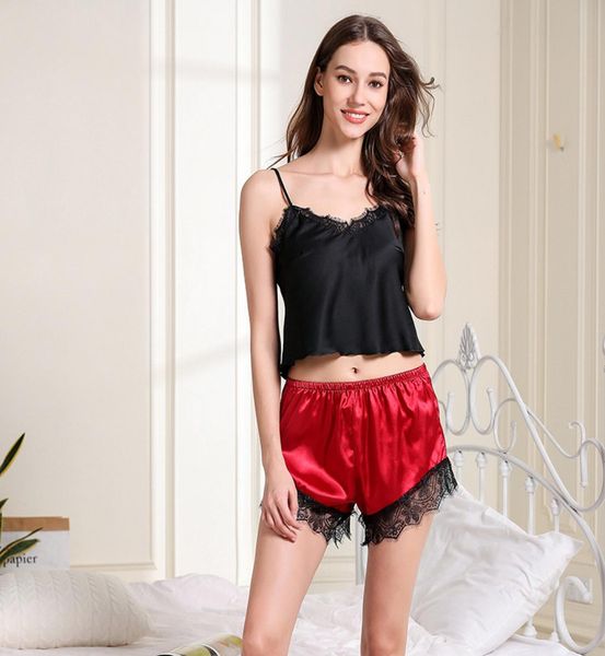 women039s sleepwear 2021 summer lace suspenders pajamas for women vneck sleeveless set and shorts7115910, Black;red
women039s sleepwear 2021 summer lace suspenders pajamas for women vneck sleeveless set and shorts7115910, Black;red