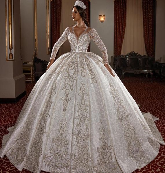 saudi arabic vintage wedding dresses bling long sleeve ball gown lace muslim robe de mariage 20221002178, White
saudi arabic vintage wedding dresses bling long sleeve ball gown lace muslim robe de mariage 20221002178, White