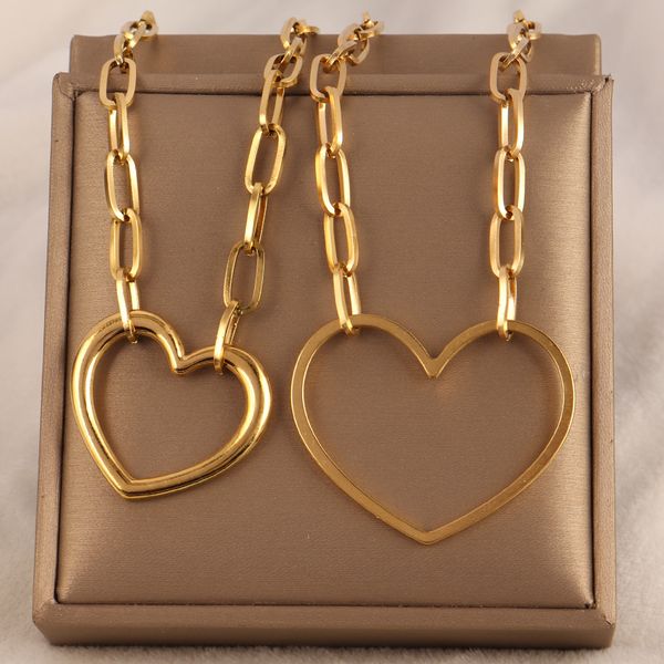 pendant necklaces 316l stainless steel necklace for women choker heart clavicle chain charm jewelry gift 230802, Silver
pendant necklaces 316l stainless steel necklace for women choker heart clavicle chain charm jewelry gift 230802, Silver