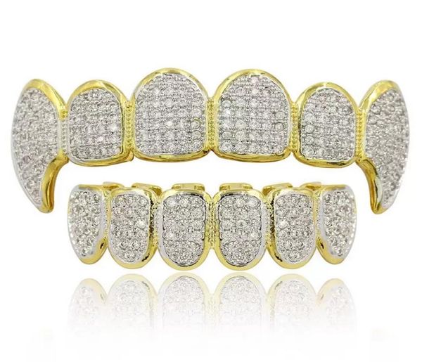 18k gold silver color hip hop rapper grillz luxury glaring zircon diamond teeth and bottom grills for men women6069730, Black
18k gold silver color hip hop rapper grillz luxury glaring zircon diamond teeth and bottom grills for men women6069730, Black