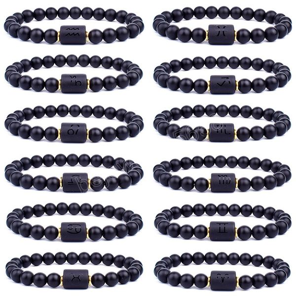 healing chakra 12 constellation gemstone bracelets for women men triple protection yoga matte onyx stone bangle jewelry, Golden;silver
healing chakra 12 constellation gemstone bracelets for women men triple protection yoga matte onyx stone bangle jewelry, Golden;silver