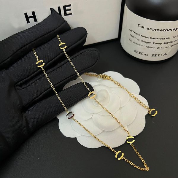 luxury brand designer pendants necklaces fashion women 18k gold plated stainless steel 7pcs accessories letter pendant necklace choker chain, Silver
luxury brand designer pendants necklaces fashion women 18k gold plated stainless steel 7pcs accessories letter pendant necklace choker chain, Silver