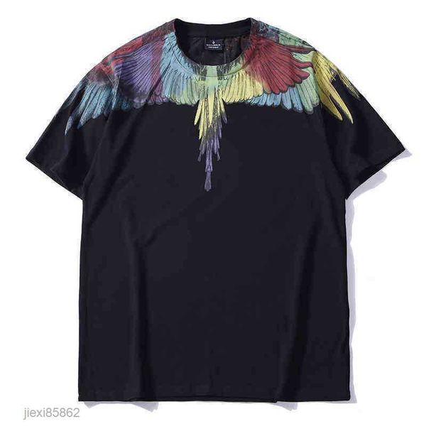 2022 summer trend quality design sense mb wings rainbow cotton printed short sleeve t-shirt 1s1s1, White;black
2022 summer trend quality design sense mb wings rainbow cotton printed short sleeve t-shirt 1s1s1, White;black
