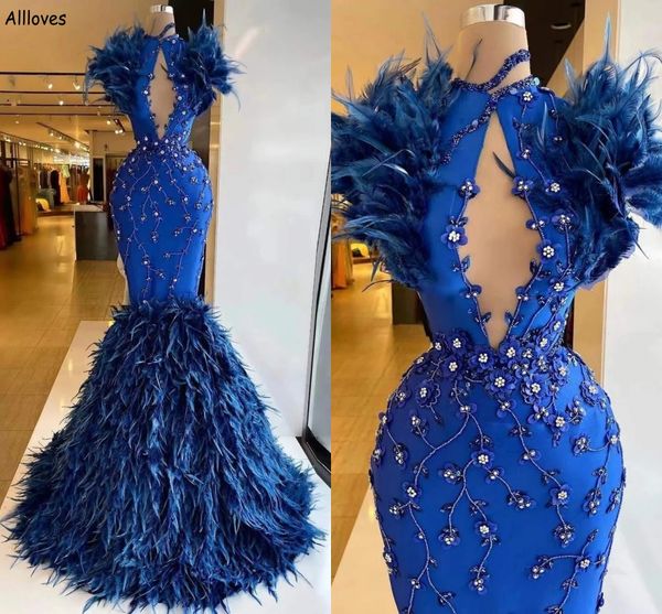 luxury feathers sequins beading prom dresses royal blue arabic aso ebi hollow neck pageant long mermaid evening gowns fit women special occa, Black
luxury feathers sequins beading prom dresses royal blue arabic aso ebi hollow neck pageant long mermaid evening gowns fit women special occa, Black
