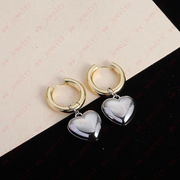 charm ladies fashion gold/silver two color splicing heart pendant earrings buckle, send family friends lovers or their own gifts, Golden
charm ladies fashion gold/silver two color splicing heart pendant earrings buckle, send family friends lovers or their own gifts, Golden
