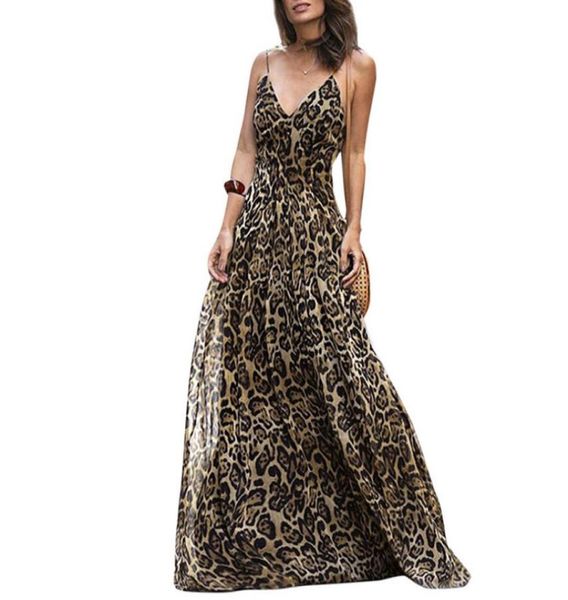 women leopard print long dress v neck spaghetti shoulder straps summer beach dresses 2019 sleeveless casual maxi dress vestidos j11239938, Black;pink
women leopard print long dress v neck spaghetti shoulder straps summer beach dresses 2019 sleeveless casual maxi dress vestidos j11239938, Black;pink