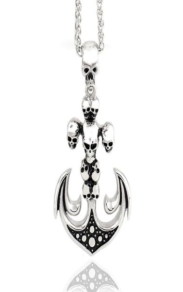 men039s vintage anchor pendantnecklace with skull design 22in chain stainless steel pendants jewelry8843375, Silver
men039s vintage anchor pendantnecklace with skull design 22in chain stainless steel pendants jewelry8843375, Silver
