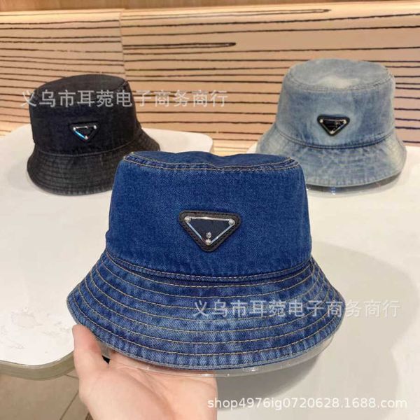 r luxury new denim bucket hat~triangle correct letter small basin hat outdoor fashion batch for women in spring and autumn, Blue;gray
r luxury new denim bucket hat~triangle correct letter small basin hat outdoor fashion batch for women in spring and autumn, Blue;gray