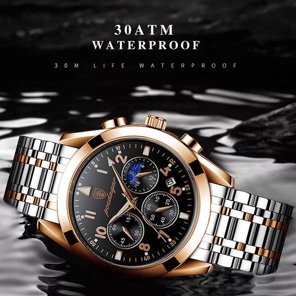 wristwatches poedagar moon phase watch men fashion stainless steel luxury brand sports watches male waterproof business clock hombre luminou, Slivery;brown
wristwatches poedagar moon phase watch men fashion stainless steel luxury brand sports watches male waterproof business clock hombre luminou, Slivery;brown