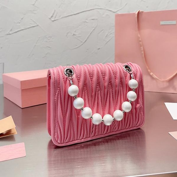 pearl chain bag pink designer bag clutch bag women flap mini bag pleated sheepskin luxury wallets crossbody cosmetic bag shoulder bag purse
pearl chain bag pink designer bag clutch bag women flap mini bag pleated sheepskin luxury wallets crossbody cosmetic bag shoulder bag purse