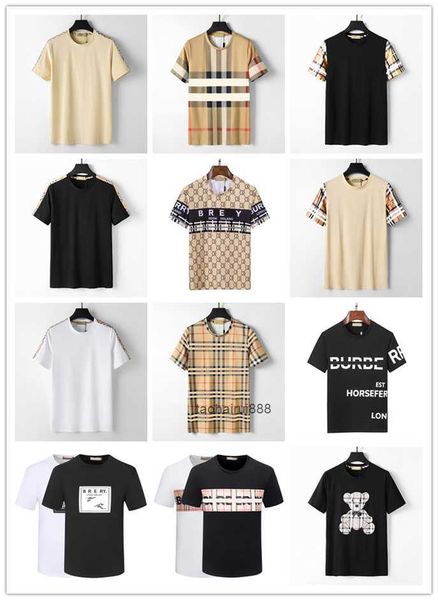 designer men's t-shirt black and white beige plaid stripe brand pure cotton breathable slim casual shirt street same style men's a, White;black
designer men's t-shirt black and white beige plaid stripe brand pure cotton breathable slim casual shirt street same style men's a, White;black