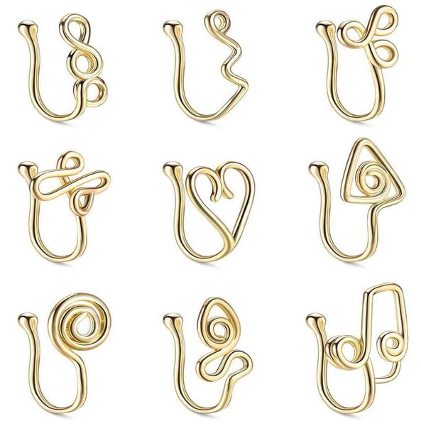 fake nose rings septum jewelry goldsilver nose cuff non piercing clip on faux ring for women men6439603, Silver
fake nose rings septum jewelry goldsilver nose cuff non piercing clip on faux ring for women men6439603, Silver
