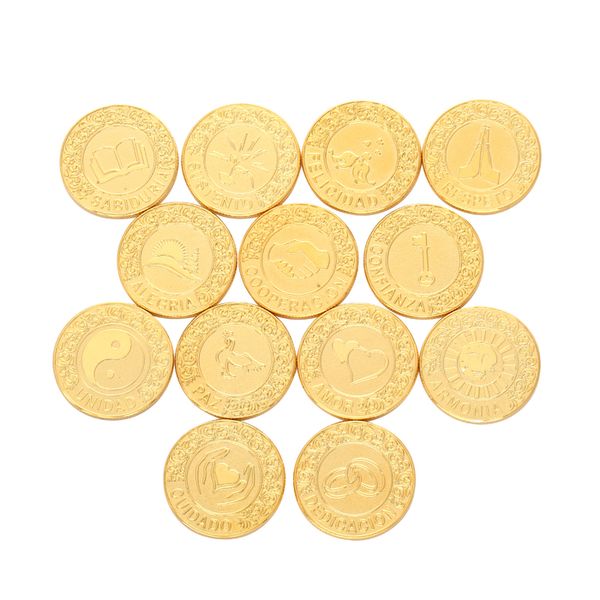 wedding jewelry sets golden spainsh arras de boda arrahe with gift book unity coins set ceremony souvenirs couple bride favors 230803, Slivery;golden
wedding jewelry sets golden spainsh arras de boda arrahe with gift book unity coins set ceremony souvenirs couple bride favors 230803, Slivery;golden