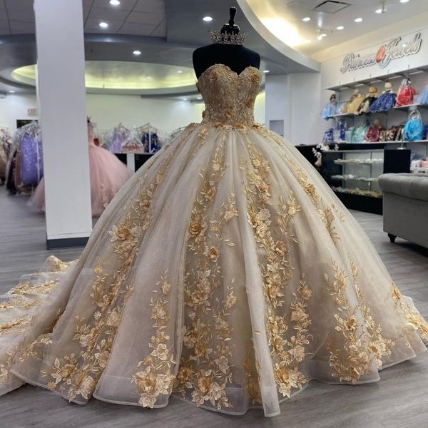 2023 champagne quinceanera dresses appliques sweetheart 3dflowers graduation ball gowns tulle elegent princess 15 ballkleider, Blue;red
2023 champagne quinceanera dresses appliques sweetheart 3dflowers graduation ball gowns tulle elegent princess 15 ballkleider, Blue;red
