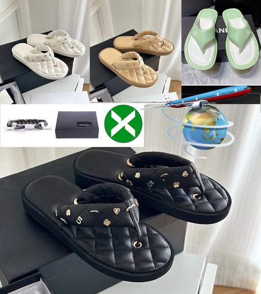 sandals ciabatte with box luxury designer women quilted ch double jelly style casual flat slippers womens flip flops slides macaron sandalia, Black
sandals ciabatte with box luxury designer women quilted ch double jelly style casual flat slippers womens flip flops slides macaron sandalia, Black