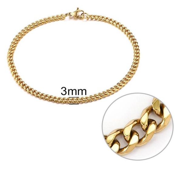 link chain 3mm men bracelet stainless steel curb cuban link bangle for male women hiphop trendy wrist jewelry gift 192123cm4961443, Black
link chain 3mm men bracelet stainless steel curb cuban link bangle for male women hiphop trendy wrist jewelry gift 192123cm4961443, Black