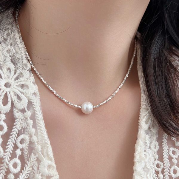 s925 sterling silver fragmented silver, pearl necklace female korean netizens temperament high grade feel bracelet
s925 sterling silver fragmented silver, pearl necklace female korean netizens temperament high grade feel bracelet