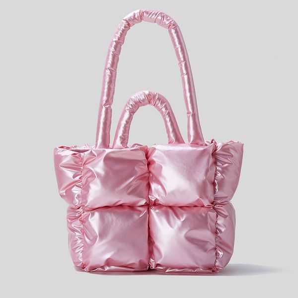 evening bags fluorescent pink puffy tote for women nylon padded handbag down handle bags winter female fashion shoulder bags purses ins 2308
evening bags fluorescent pink puffy tote for women nylon padded handbag down handle bags winter female fashion shoulder bags purses ins 2308