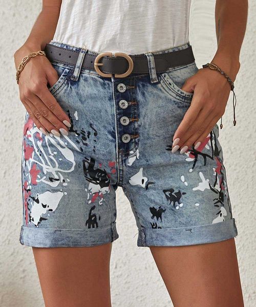 purple brand straight summer independence day printed shorts, straight tube casual women's jeansess female jeans, Blue
purple brand straight summer independence day printed shorts, straight tube casual women's jeansess female jeans, Blue