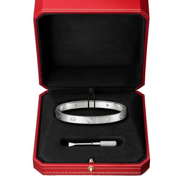 luxury gold plated bangle love bracelet screw design rose gold platinum designers jewelry bangles 4 diamonds 61mm bracelets for c5476997, Black
luxury gold plated bangle love bracelet screw design rose gold platinum designers jewelry bangles 4 diamonds 61mm bracelets for c5476997, Black
