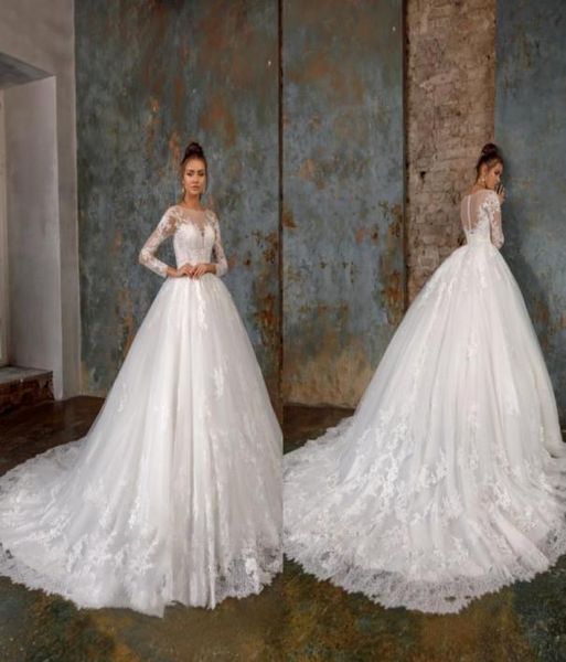 modest elegant jewel long sleeve lace applique wedding dresses bride gowns sweep train vintage bridal gowns4559250, White
modest elegant jewel long sleeve lace applique wedding dresses bride gowns sweep train vintage bridal gowns4559250, White