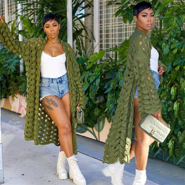 women's knits tees solid hand crochet knitted long cardigan women hollow out full sleeve open stitch fashion casual sweater coats jacke, White
women's knits tees solid hand crochet knitted long cardigan women hollow out full sleeve open stitch fashion casual sweater coats jacke, White