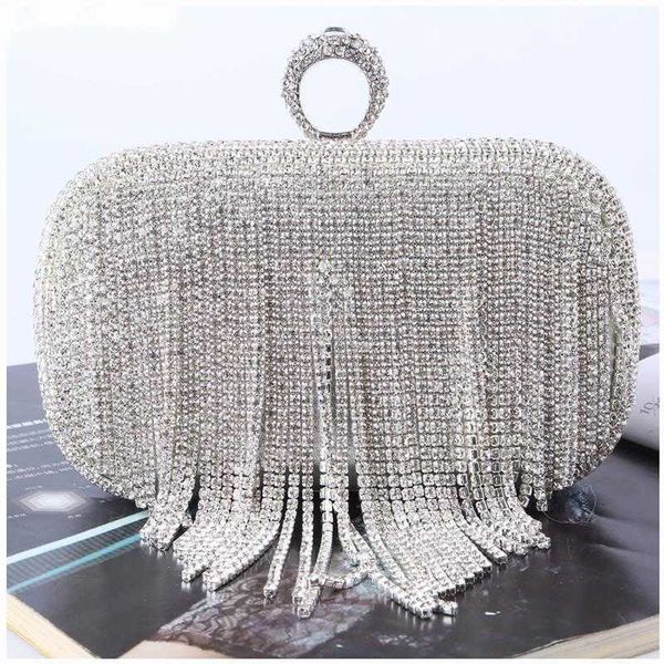 shoulder bags tassel diamonds evening finger ring small clutch chain one side rhinestones party wedding handbags 230426
shoulder bags tassel diamonds evening finger ring small clutch chain one side rhinestones party wedding handbags 230426