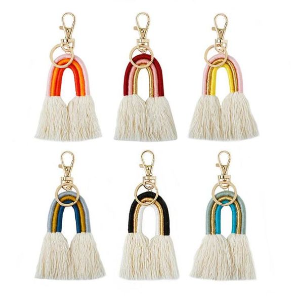 weaving rainbow keychains for women boho handmade key holder keyring macrame bag charm car hanging jewelry gifts8662669, Slivery;golden
weaving rainbow keychains for women boho handmade key holder keyring macrame bag charm car hanging jewelry gifts8662669, Slivery;golden