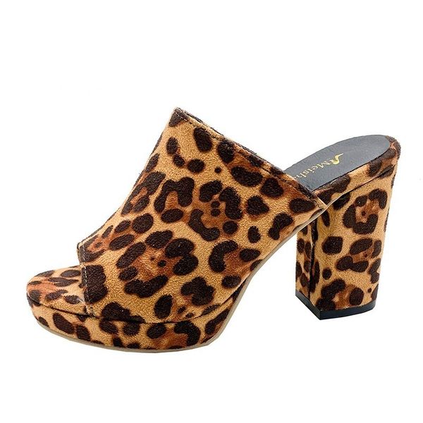 sandals summer leopard women slippers square high heels black pink concise casual women mules shoes women peep party slides 230802
sandals summer leopard women slippers square high heels black pink concise casual women mules shoes women peep party slides 230802