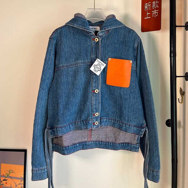 high version 23 autumn new super soft front short back long contrast pocket jean jacket, Black;brown
high version 23 autumn new super soft front short back long contrast pocket jean jacket, Black;brown