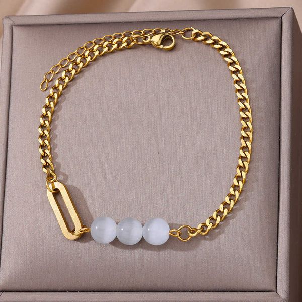 white opal ball charm anklets for women gold color stainless steel cuban chain ankle bracelet female foot jewelry 230719, Red;blue
white opal ball charm anklets for women gold color stainless steel cuban chain ankle bracelet female foot jewelry 230719, Red;blue