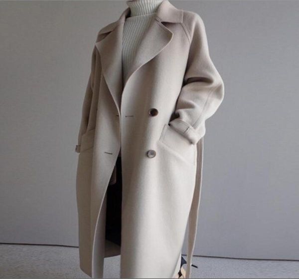 2022 winter coat women wide lapebelt pocket wooblend coat oversize long trench outwear woowomen4435167, Black
2022 winter coat women wide lapebelt pocket wooblend coat oversize long trench outwear woowomen4435167, Black